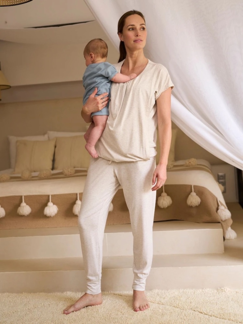 2 x Seraphine maternity and nursing loungewear sets